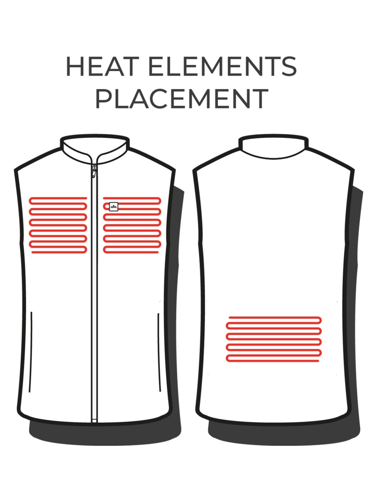 Heated Fleece Vest (Herre)