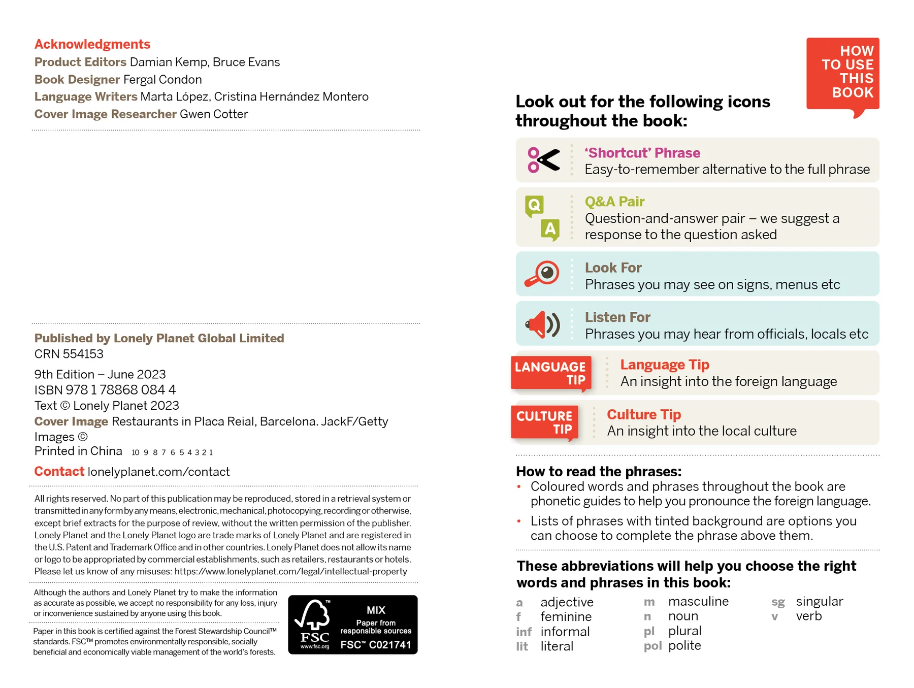 Spanish Phrasebook & Dictionary