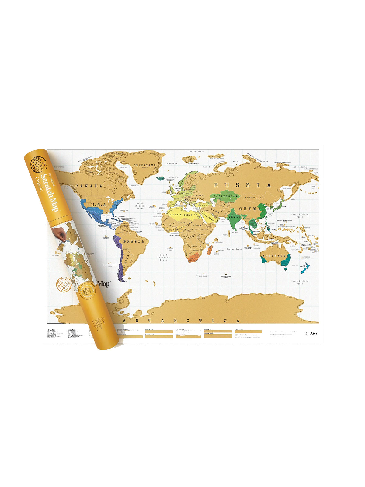 Scratch Map® Original skrapekart