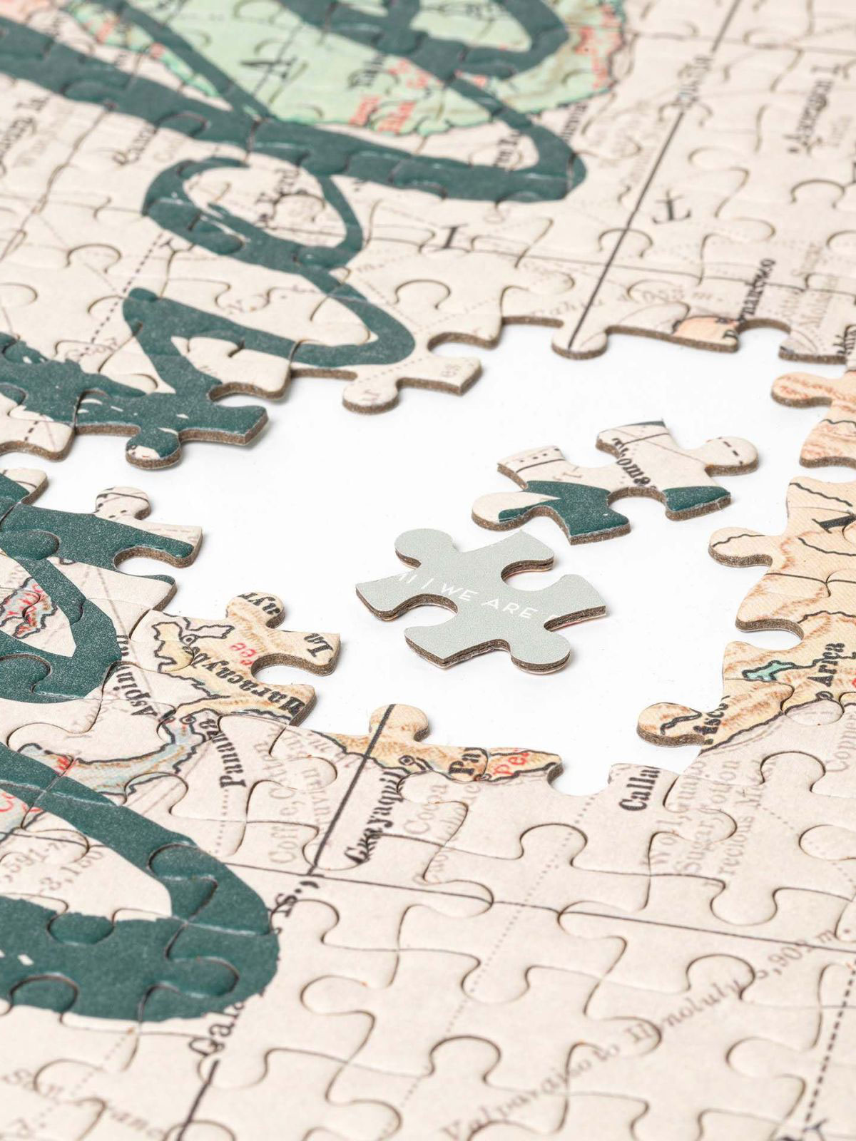 Wanderlust verdenskart puslespill (1000 brikker)