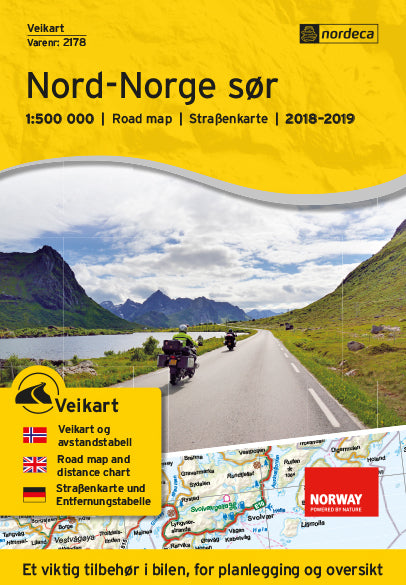 Veikart Nord-Norge Sør