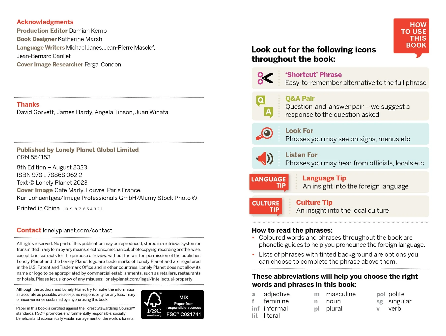 French Phrasebook & Dictionary