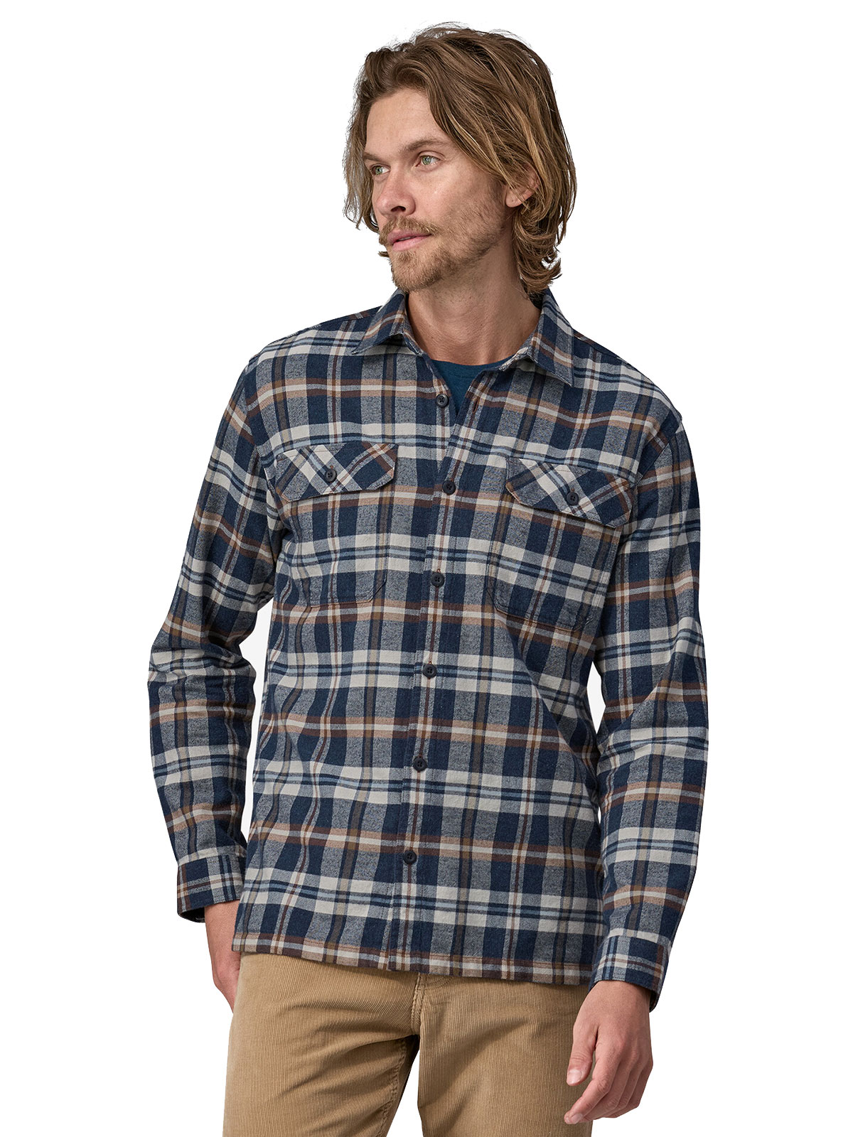 Midweight Organic Cotton Fjord Flannel shirt (herre)