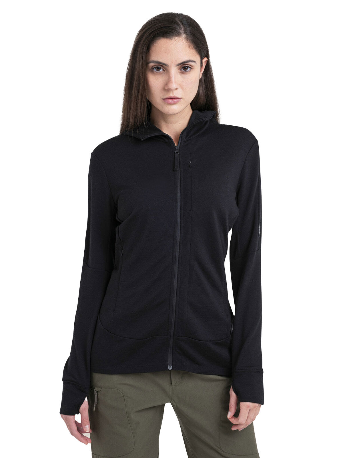 Merino 260 Quantum Long Sleeve Zip Hoodie (Dame)