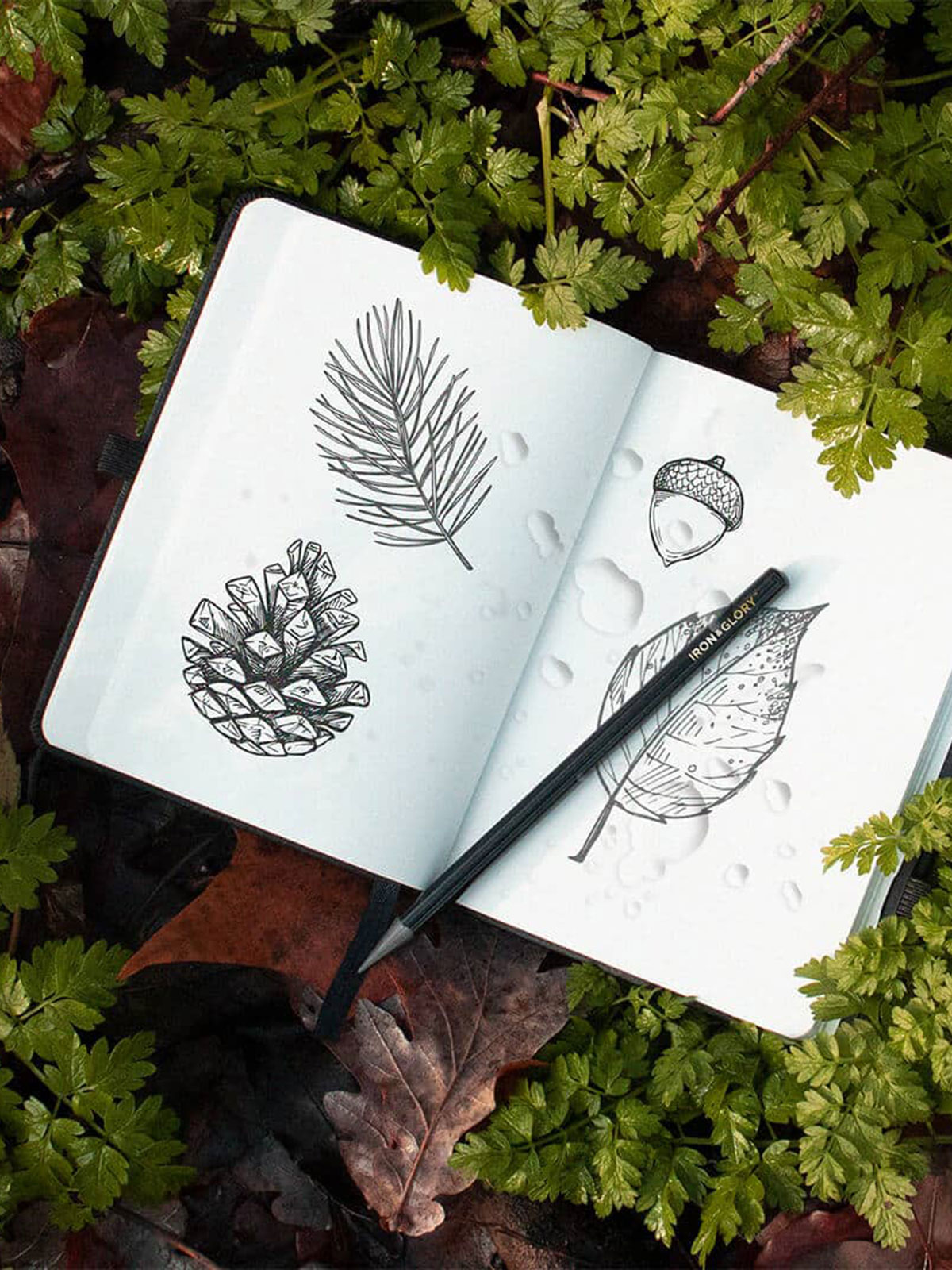 Vanntett A6 notatblokk + penn