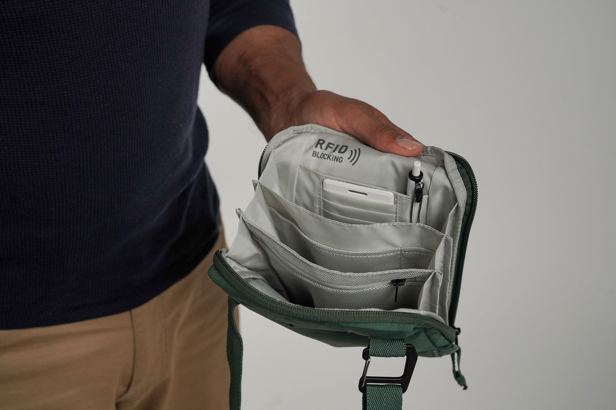 Stash RFID Crossbody Bag