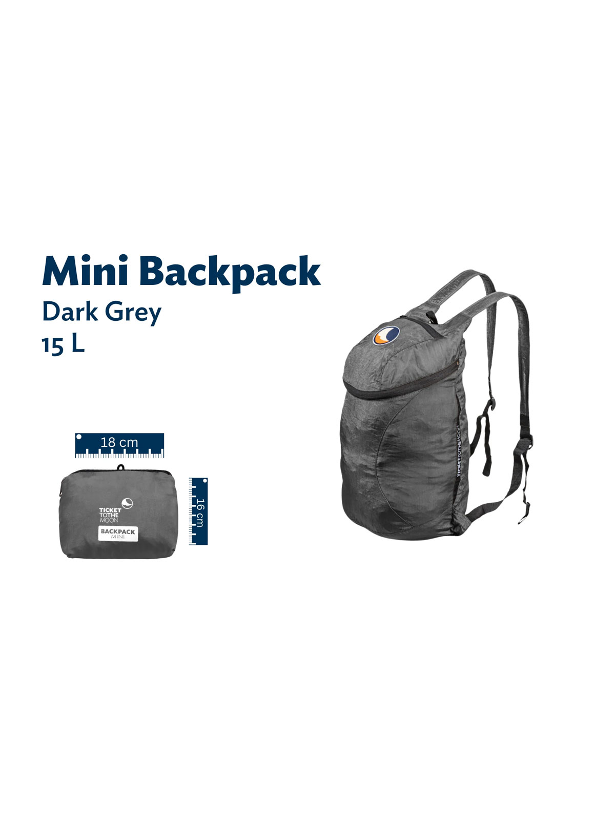 Mini Backpack 15L stappesekk