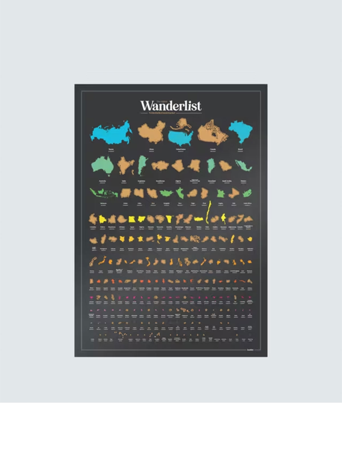 Wanderlist skrapekart