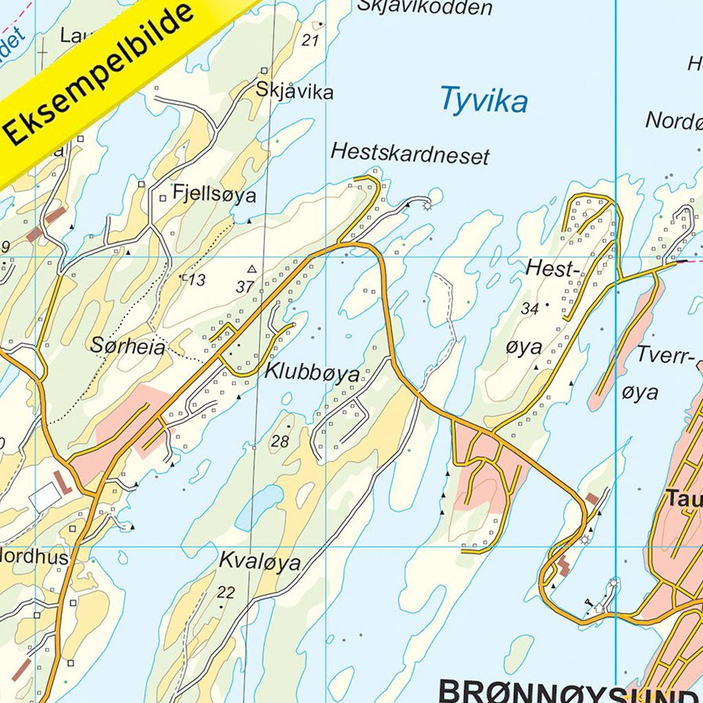 Brønnøysund Topo 750 Turkart