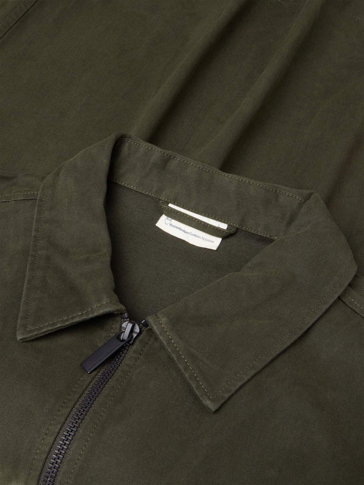 Twill Zip Overshirt