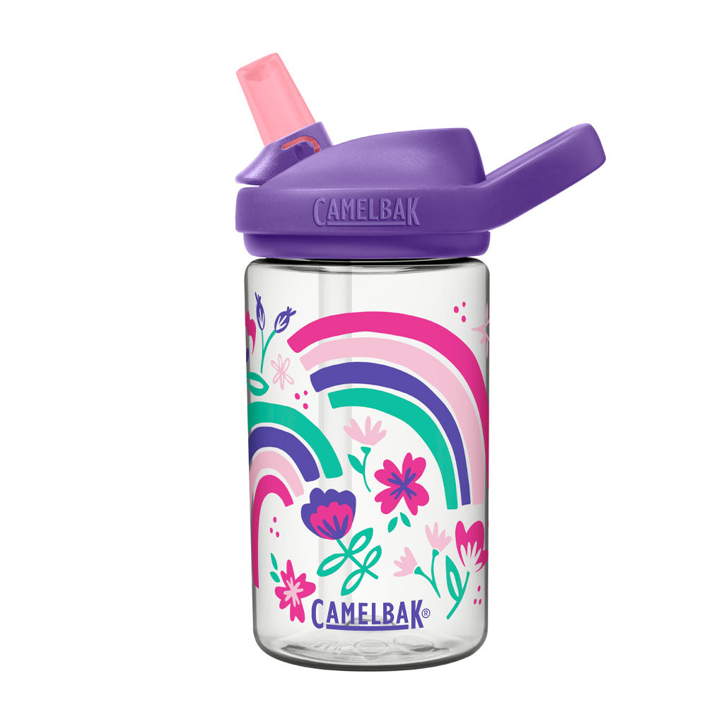 Eddy+ Kids 0,4l Drikkeflaske (Rainbow Floral)
