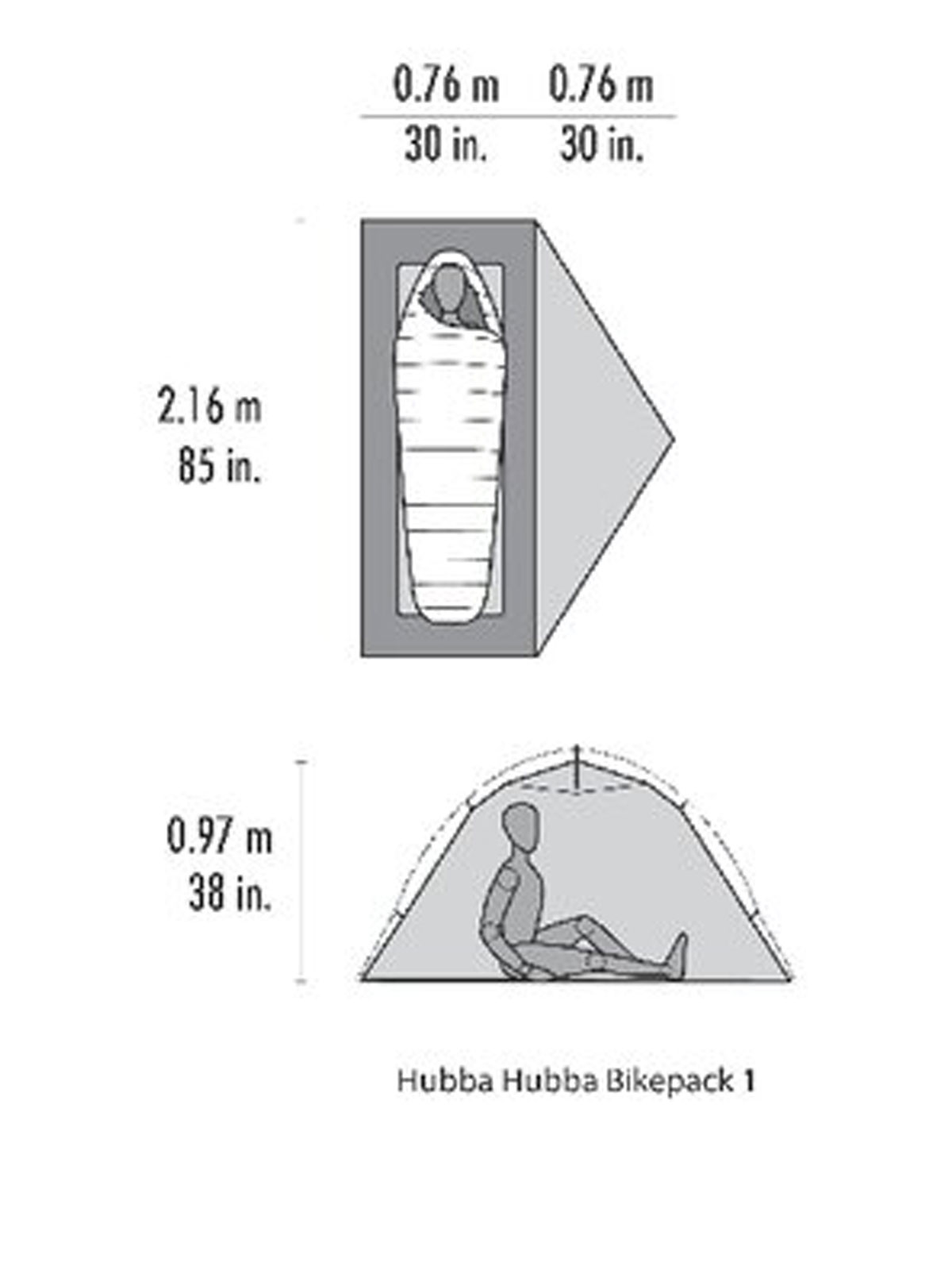 Hubba Hubba Bikepack 1 sykkeltelt
