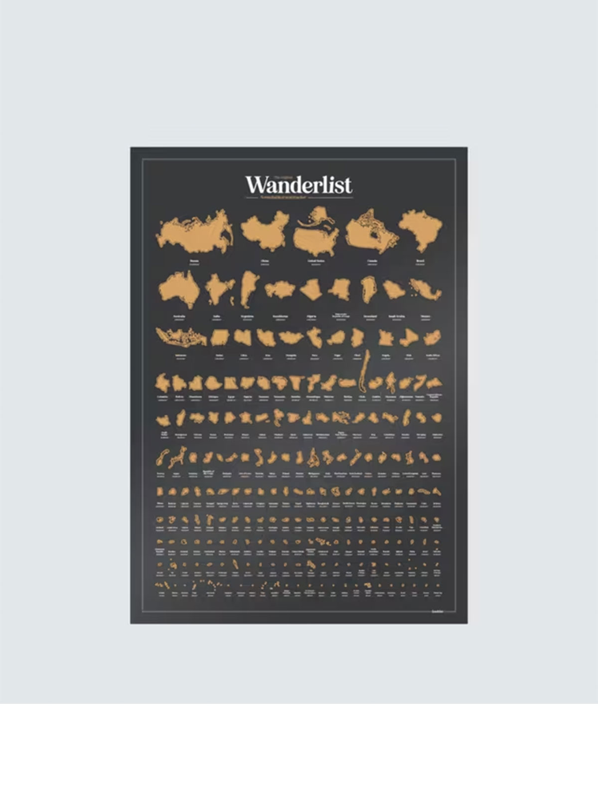 Wanderlist skrapekart