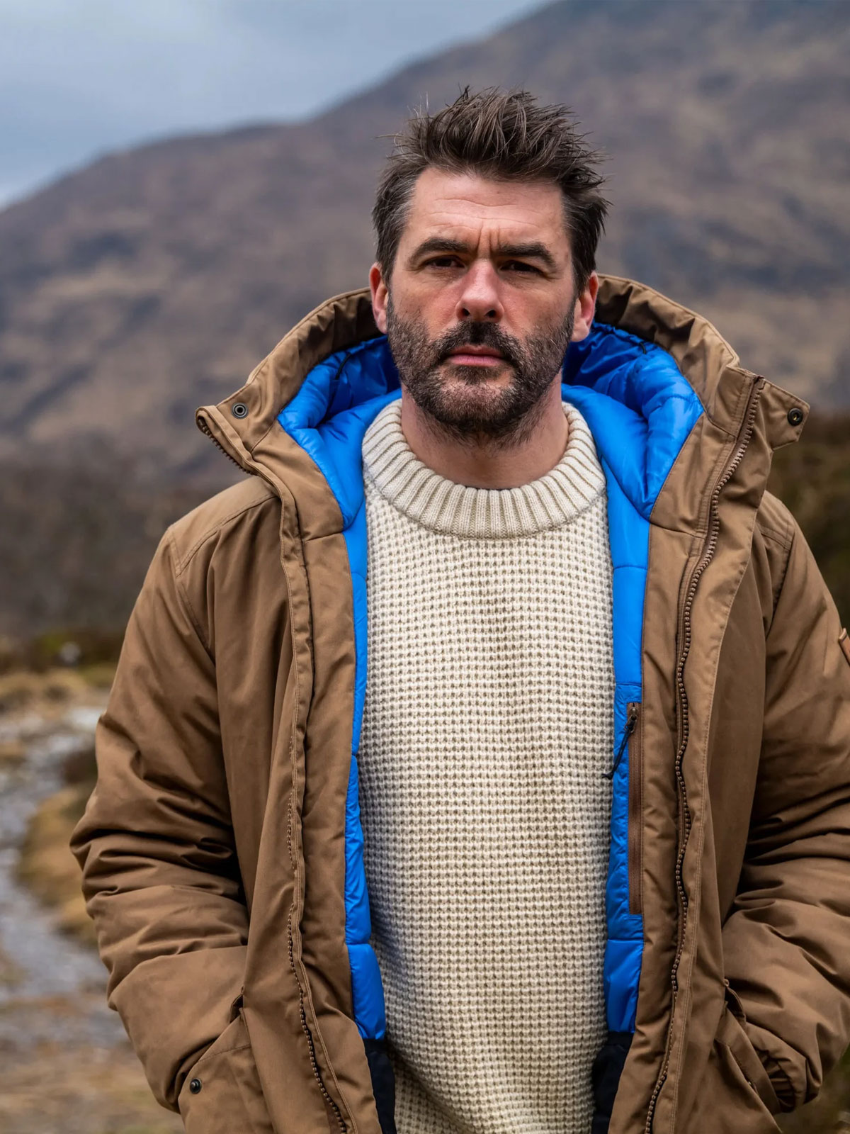 Övik Waffle Knit Ullgenser (Herre)