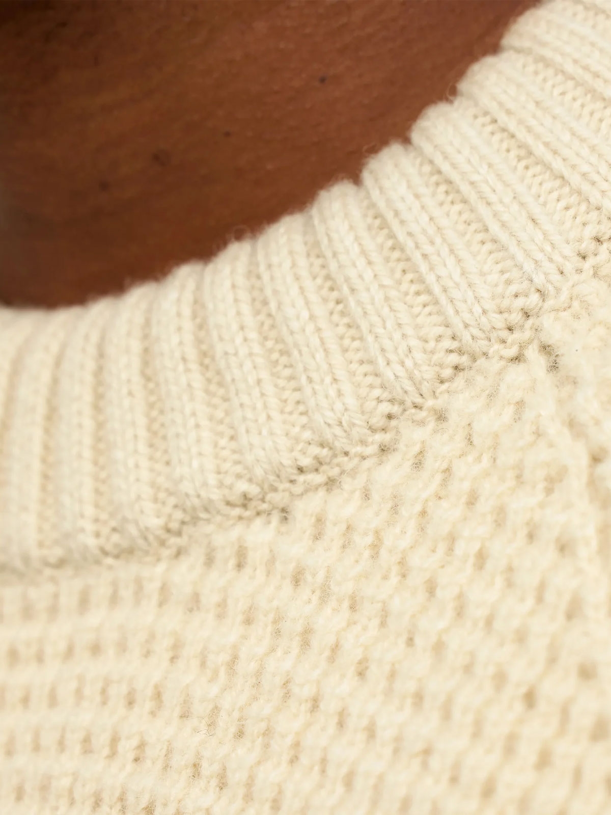 Övik Waffle Knit Ullgenser (Herre)