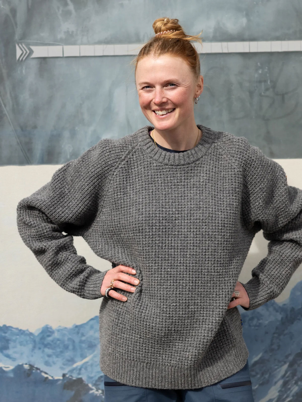 Övik Waffle Knit Ullgenser (Dame)