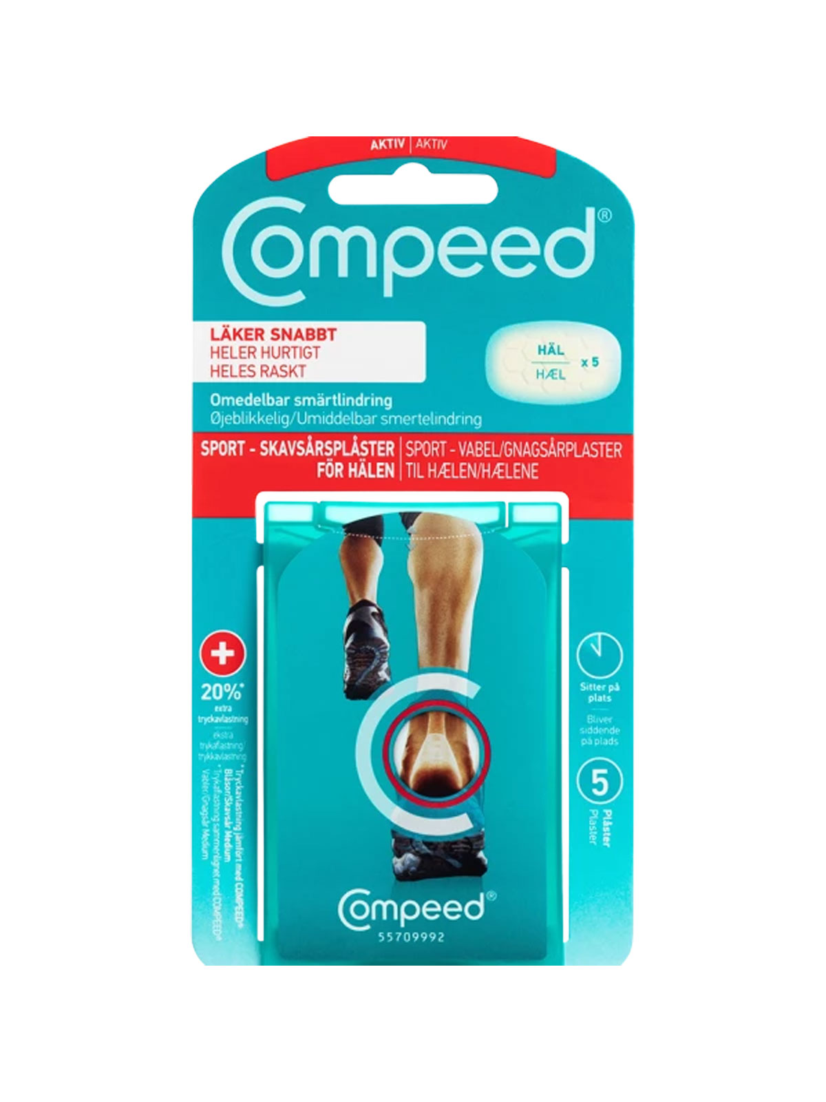 Gnagsårplaster for hæl