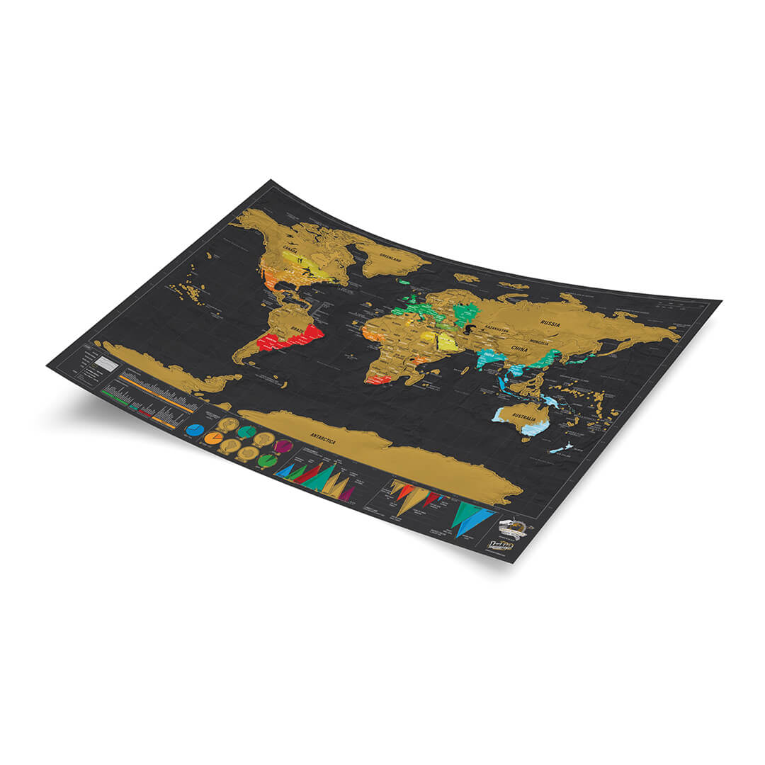 Scratch Map® Deluxe Travel skrapekart