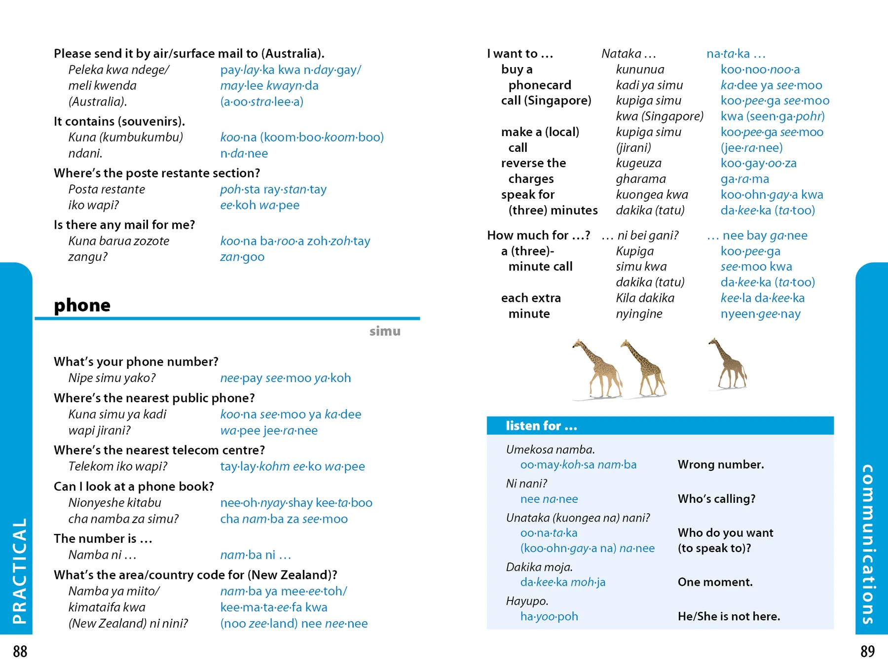 Swahili Phrasebook & Dictionary