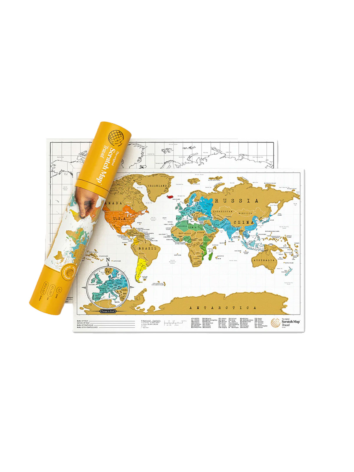 Scratch Map® Original Travel skrapekart