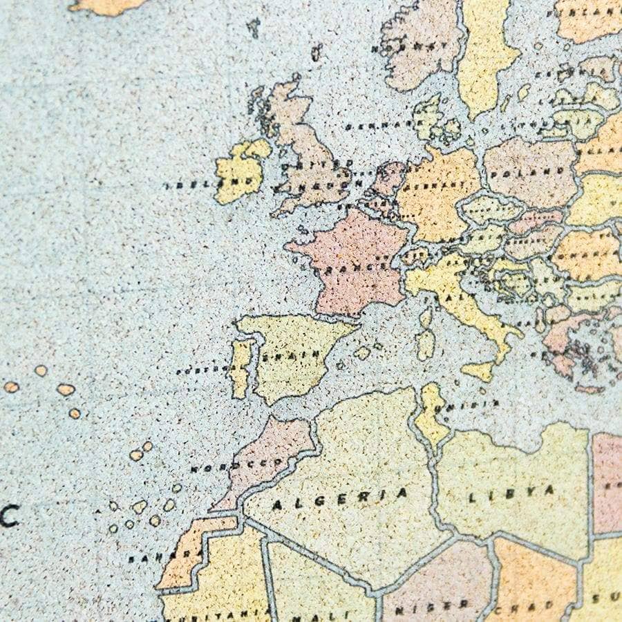 Cork Map Large - New Classic (60 x 45cm)