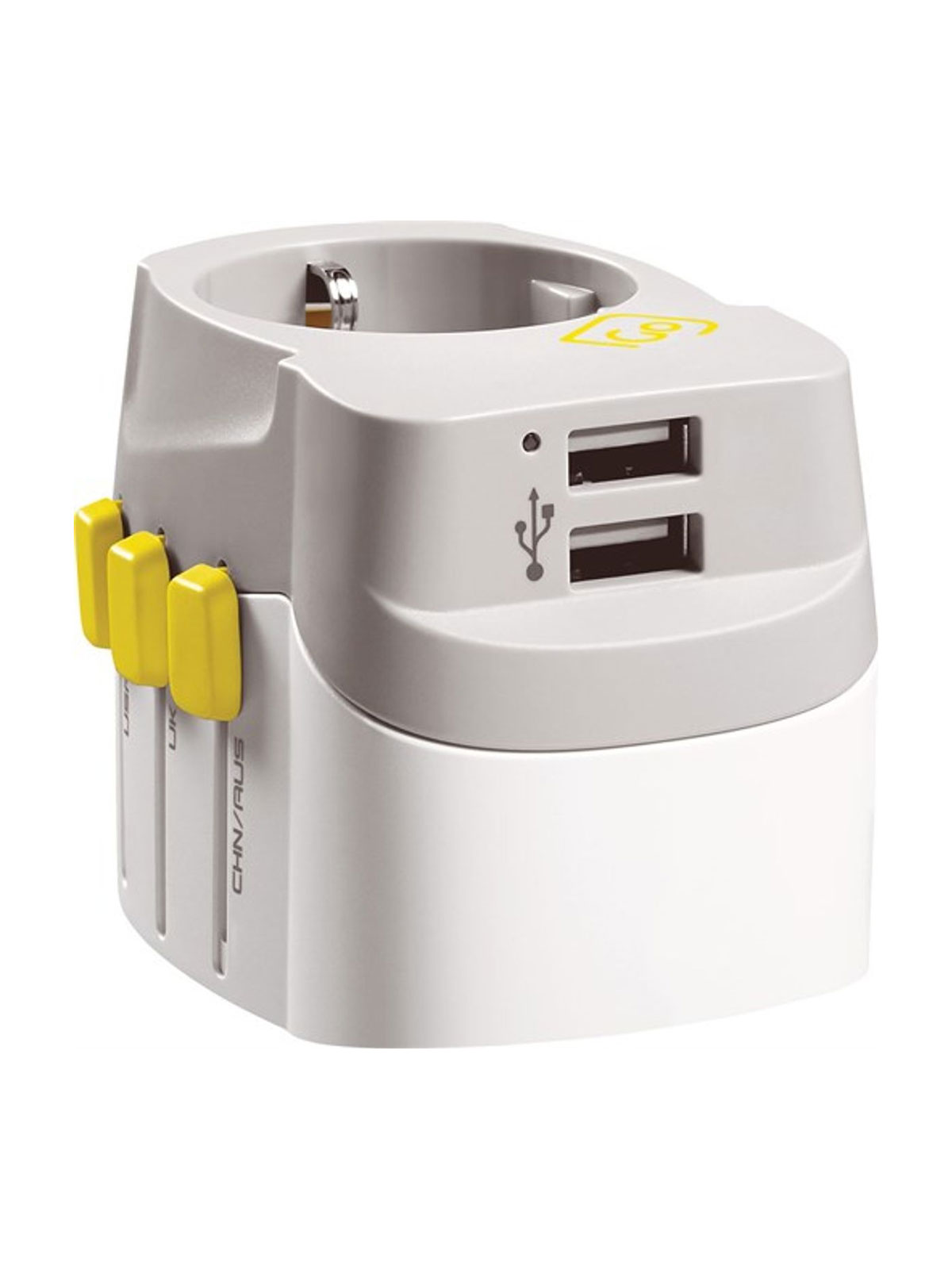 World Adapter m/ Twin USB-A