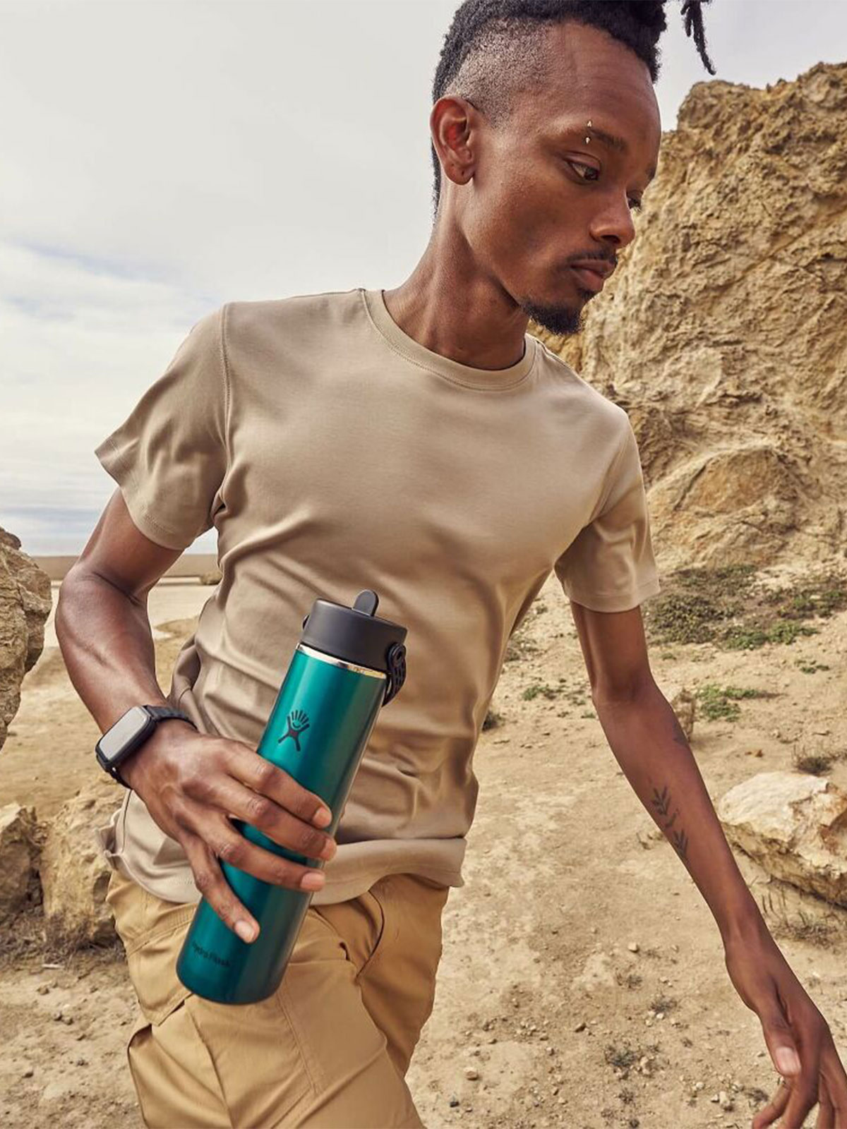 Wide Mouth m/Flex Straw 24oz drikkeflaske (709ml)