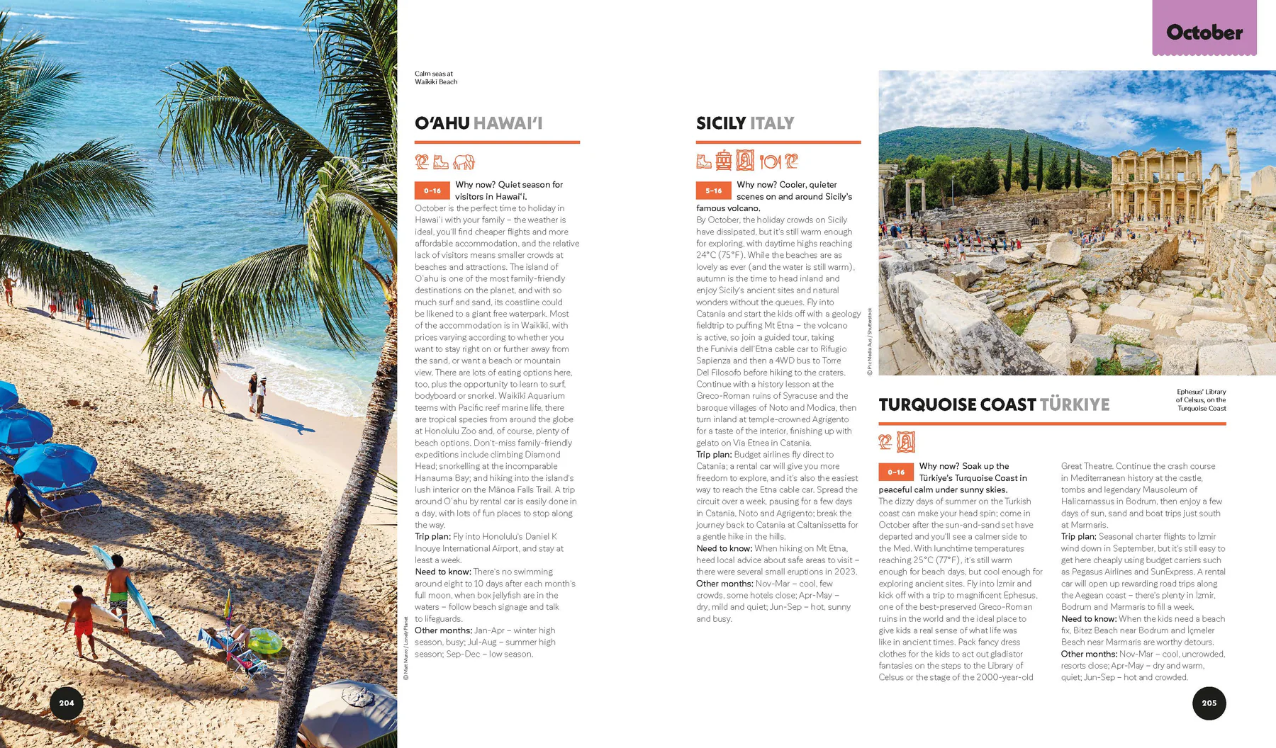 Where to go When with Kids